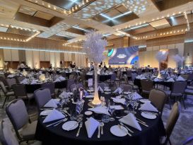 white led table centres awards event