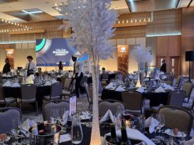 white led table centres awards event