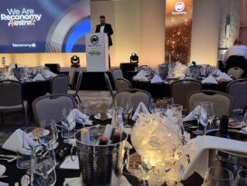 white led table centres awards event