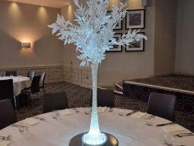 white tree centrepieces