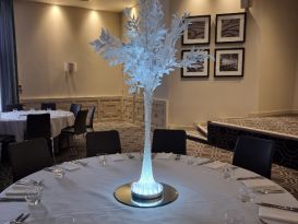 white tree centrepieces