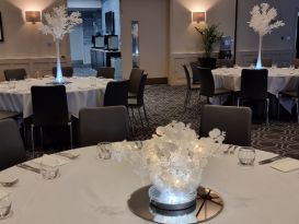 white tree centrepieces