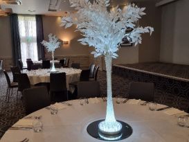 white tree centrepieces