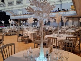 white tree centrepieces bhx town hall